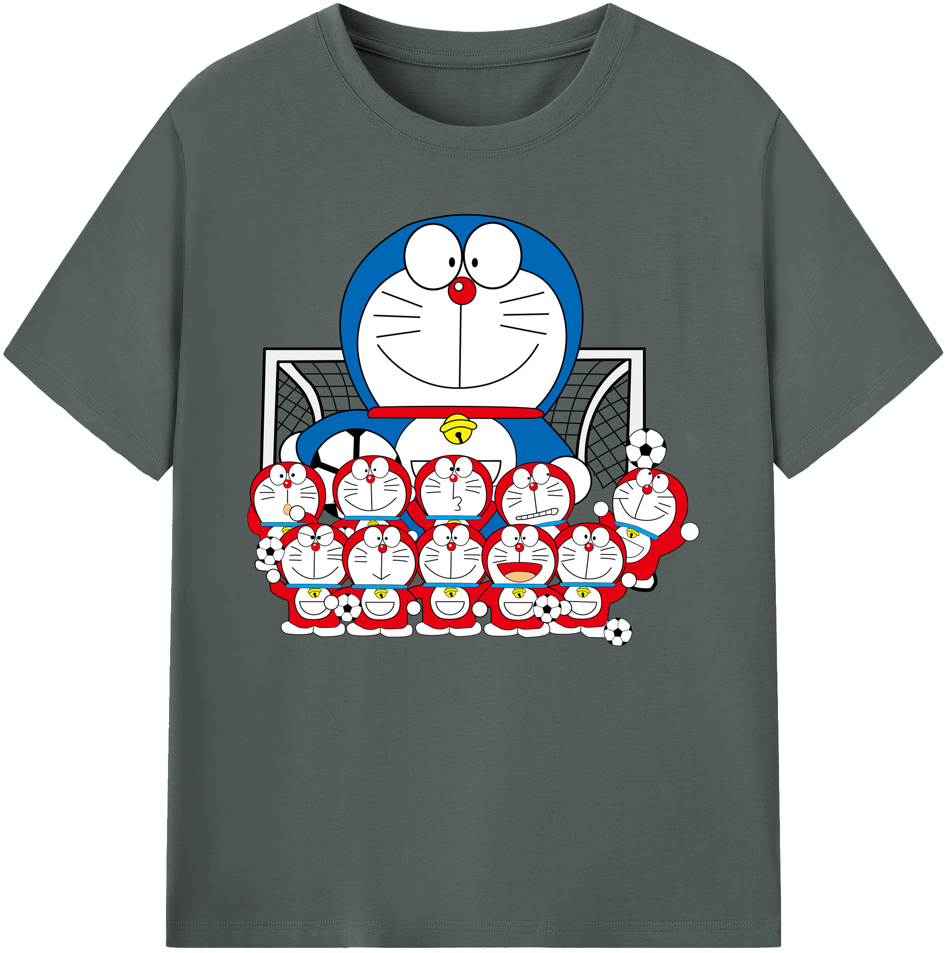 （画像用） ドラえもん Doraemon 綿100％ メンズ半袖Tシャツ｜肌触りやわらか＆通気性